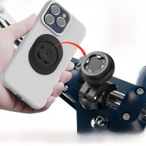 Universal Motorcycle Handlebar Phone Holder with Vibration Dampener Mountain Bike MTB Road Bicycle Motor Aluminum Mount Stand