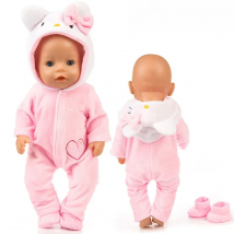 Hello Kitty Baby Rompers Newborn Girl Jumpsuit Clothes Kawaii Long Sleeve Jumpsuits Warm Kids Cosplay Costume for Babies Gifts