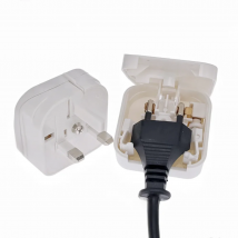 European EU To UK Travel Power Adapter With 5A Fuse UK British Electrical Plug Adapter Outlet AC Charger Power Cord Socket