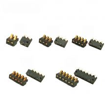 10Pcs Spring Battery Connector 2.54MM Pitch  2P 3P 4P 5P 6P Male Female Contact Power Charging Seat Spring Test