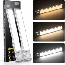 LED Cabinet Light USB Type-C Rechargeable Motion Sensor Led Lamp for Kitchen Wardrobe Cabinet Lighting 25cm/30cm