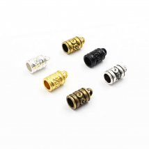 Onebeading Fit 5mm Cord Crimp End Caps Buckle Tips Necklace Bracelet Connectors Clasp DIY Making Accessories 13x7mm 30pcs K04189