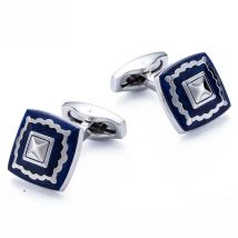 VAGULA Cuff links AAA Quality French Shirt Button Gemelos Blue Enamel Cufflinks Men Jewelry 172