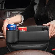 Audi A1 A3 A4 A5 A6 A7 A8 Q3 Q5 Q7 Q8 RS4 RS5 S3 S4 S5 TT Car Seat Crevice Storage Box Seat Gap Slot With Cup holder Organizer