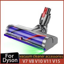 Elektrischer direkter Bürstenkopf für Dyson V7 V8 V10 V11 V15 Hartholzbodenaufsatz Borstenwalzenbürste Staubsaugerteile