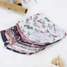 4XL-12XL Sexy Women's Mid Waist Panties High Elasticity Underwear Breathable Large Size Floral Briefs Lingerie Female Underpants