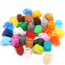 Marumine 100PCS MOC 15070 Animal Sharp Teeth 1x1 Short Film DIY Building Block Components Doll Accessories Bulk Parts Christmas