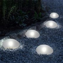 Solar Cobblestone Lights Outdoor IP65 Waterproof Glow Stone Shape Lamp Garden Landscape Night Lights for Lawn Patio Path Decor