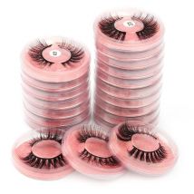 YSDO 1 Pair 3D Mink Eyelashes Cruelty Free Lashes Makeup Dramatic False EyeLashes Fluffy Full Strip Thick Long Lashes Faux Cils