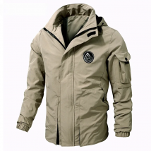Men Outdoor Jacket New Spring Autumn Hooded Waterproof Casual Jacket Coat Men Tactics Military Jacket Men Plus Size M-8XL
