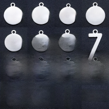 10pcs/lot Anniversary Number 30 40 50 DIY Charms Wholesale 100% Stainless Steel Birthday 16 18 21 Pendant 0-9 Connector Charm