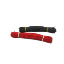 1Pair(=100PCS) 30AWG 150mm 15cm length Line connecting tin Wire DIY Black 50pcs + red 50pcs Color electronic wire 0.8mm Welding