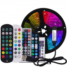 5V USB RGB LED Strip Light Bluetooth-compatible APP/ IR Remote Control SMD 5050 Lights LED Tape Backlight For TV Decor Black PCB
