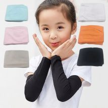 1 Pair Kids Sports cooling Arm Sleeves Cover Sun UV Protection For 5-12 Years Girls Boys Elastic Ice cuff Cycling Arm Warmer