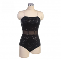 Dance Favourite Dance Costumes 17070 Black  Sequin Spandex Bodice Ballet Leotard Jazz & Tap Dance Costumes