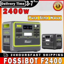 FOSSiBOT F2400 Przenośna Stacja Zasilania z Czystą Falą Sinusoidalną 2048Wh 2400W Generator z 16 Wyjściami Portami Solarnymi Przenośny Składany
