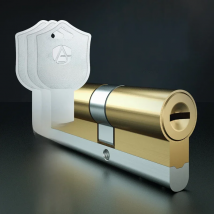 10Pcs Brass Key Door Lock Cylinder 65-110mm Double Open Sided Blade Break Anti Stainless Steel Bar Snake Groove Cylinder