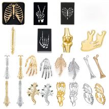 Harong Orthopedics Bone Pins Enamel Brooch Medical Anatomy Cute Lapel Lanyard Bag Coat Badge Accessories Gift for Doctor Student