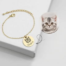 DIY Custom Portrait Dog Bracelet Mothers Day Gift Pet Portrait Best Friend Gift Idea for Animal Lover Dog Mom Pet Gifts Pet Gift