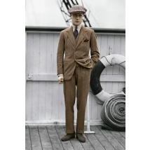 2020 Tailored Made Retro Men's Suits Tweed Autumn Winter Models Thick Daily Casual Groom Wedding 3 Pieces (Jacket+Pants+Vest)