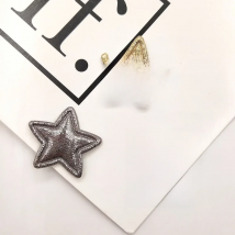 100pcs 2.5cm Shiny Paillette Star Padded Patches Appliques For Clothes Sewing Supplies DIY Hair Bow Decoration