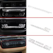 For BMW 3 4 Series 3GT F30 F32 F33 F36 2013-2019 Car Central Control Air Conditioning Button Decoration Sticker Car Accessories