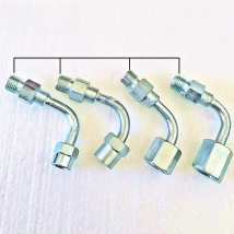 M14-12/14/16/18 Diesel Tube Conversion Joint  Common Rail Injector Connect  To Fuel Tube, Bent Oil Hose Pipe Adapter