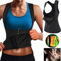 Women Sweat Waist Trainer Vest Slimming Corset for Weight Loss Body Shaper Sauna Compression Shirt Belly Girdle Tops Shapewear