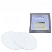 2pcs 19mm-46mm Flat Watch Crystal Mineral Glass Replacement Part 2mm Thickness Watch Glass