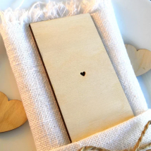 Wooden Place Setting With Bridesmaid Place Card Rustic Wedding Place Card