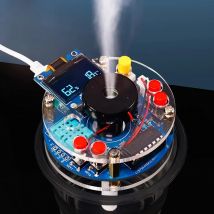 Usb Humidifier Mist Electronic Diy Kit Oled Display Temperature And Humidity Spray Circuit Board Manufacturing Welding Practice