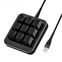 9Keys Copy Paste Search Save Cut Keyboard One Handed OSU Keypad Programmable Mechanical Shortcut Macro Keyboard for Working Game