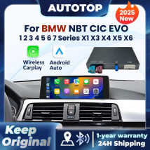 Decodificatore automatico Android CarPlay wireless per BMW NBT CIC EVO 1 2 3 4 5 6 7 Serie X1 X3 X4 X5 F20 F21 F30 F31 F48 F25 E84 F15 F10