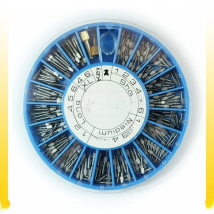 Dental STAINLESS STEEL Screw Post 120pcs&2Key Dental Screw Post Dental Supplies Dental Materials Free Shipment