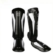 Thicker Boxing Shin Guards PU Leather Protection Leggings Equipment Martial Arts Muay Thai Leg Taekwondo Feet Ankle Protectors