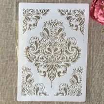 A4 29cm Vintage Diamond Totem DIY Layering Stencils Wall Painting Scrapbook Coloring Embossing Album Decorative Template