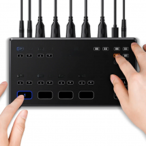Y&H HD60 Streaming Video Switcher 4 HDMI Input 1080P Capture Seamless Switching For Multi Cam Video Production and Live Streamin