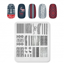 KADS Christmas Nail Art Stamping Plates Snowflakes Halloween Skull Ghost Image Stamp Templates Print Manicure Stencils Tools