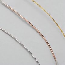50cm 0.4/0.5/0.6/0.7/0.8/1MM 100% Solid 925 Sterling Silver Platinum Rose Gold Plated Wire for DIY Fine Jewelry Making