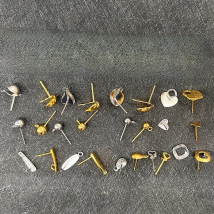 20pcs Stainless Steel French Hoops Earrings Clasps Hooks Fittings DIY Jewelry Making Hook Earwire Earring Findings Settings Base