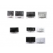 10PCS Black FOR XBOX Series S X Skin Sticker Stickers Skins For XBOXONE Slim/S Elite Handle Sticker Label Back Controller