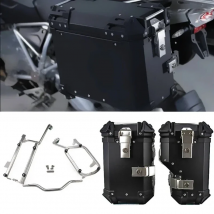 Motorcycle 38L Side Boxes Luggage Panniers Waterproof Saddlebag Bracket Rack for BMW R 1200 1250 GS LC ADV Adventure