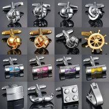 Novelty Cuff Links Gold Twist Quality French Shirts Cufflinks for men's business wedding Jewellery gifts gemelos