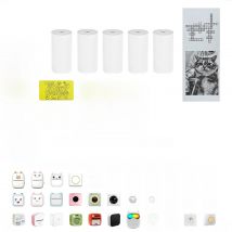 Printer Paper Thermal Paper 57mm Mini Photo Rolls 57*25MM White Color Gift DIY Sticker Label Receipt Bill Self-adhesive Paper