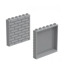 MOC 1PCS 98283W 15533W 1x6x5 Wall Building Blocks 59349 Special Panel Part Bricks Compatible Particle Assemble Toy Children Gift