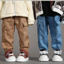 New 30cm BJD baby clothes, overalls, pocket pants, casual pants for yosd, 1/6BJD doll clothes accessories for dolls