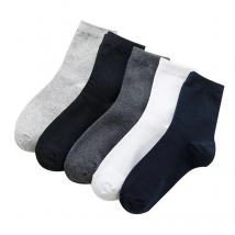 5 Pairs/lot Large Size Men Socks Cotton 42,43,44,45,46,47,48 Solid Color Fashion Casual High Quality Classic Business Male Socks
