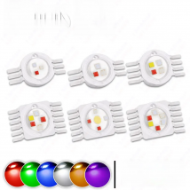 RGB RGBW RGBWW RGBWY RGBWYV LED COB Chip 3W 4W 5W 6W 8W 9W 10W 12W 15W 18W Colorful For 3 6 9 12 15 18 W Watt Stage Light Beads