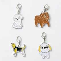 Gwwfs 10pcs/Lot Cute Animal Dog Pendant DIY Fashion Jewelry Bag Charm Pet Dog Tag Necklace Dachshund Tag Dog Lovers Friends Gift