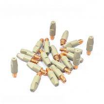 MIG 24KD Welding Contact Tips New Coating Protect 28mm M6 Gas Nozzle Tip Non-stick 0.8/1.0/1.2mm MIG Welding Torch Welding Tool